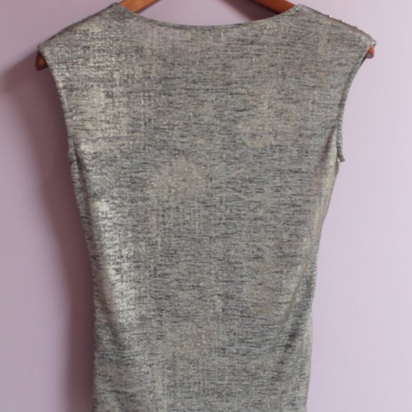 Calvin Klein Sleeveless Golden Womens Top - Picture 3 of 7